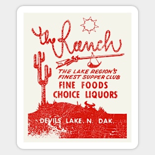 The Ranch, N Dalota  -- Retro Mid Century Aesthetic Sticker